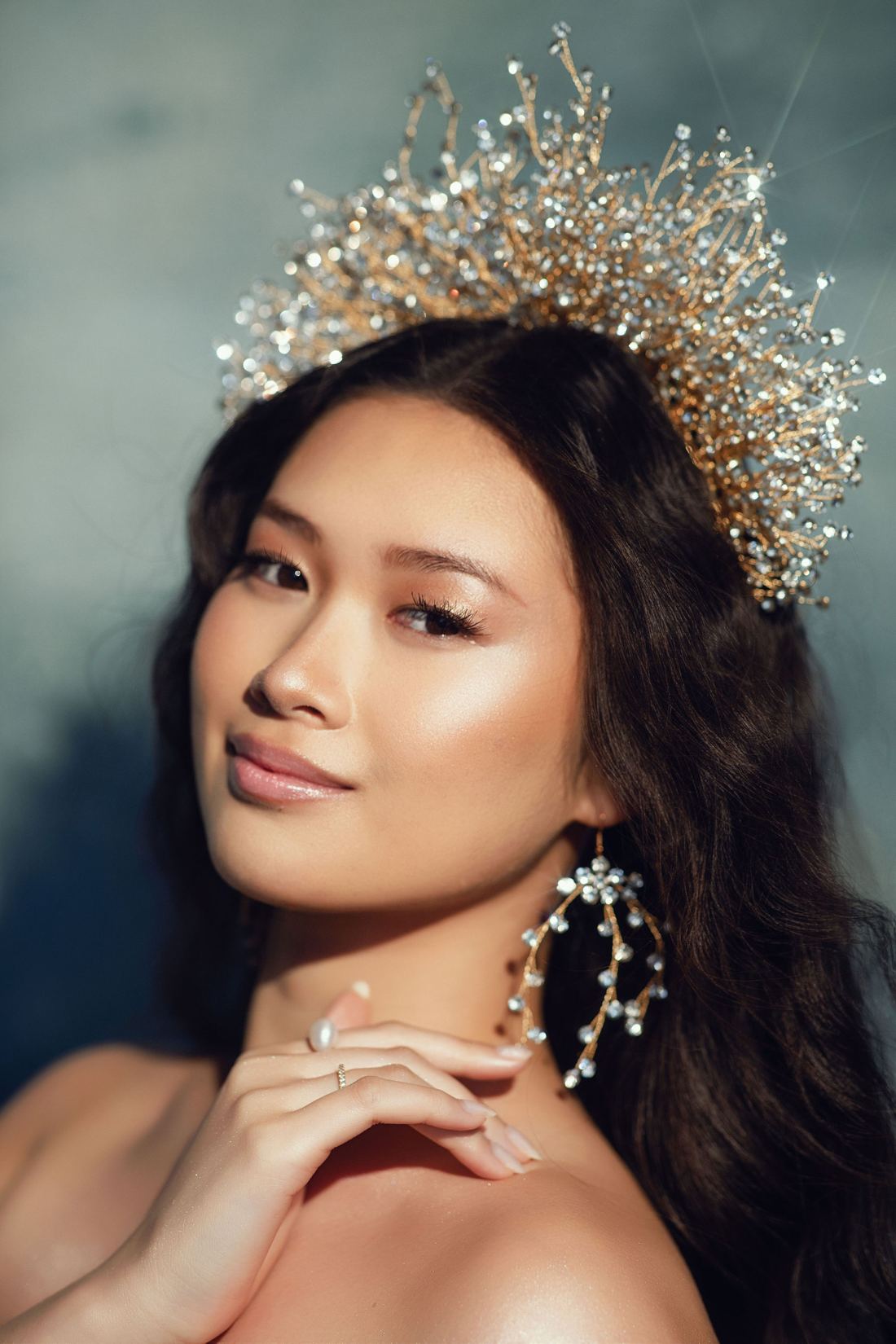 Editorial beauty portrait — makeup by Kim Steele